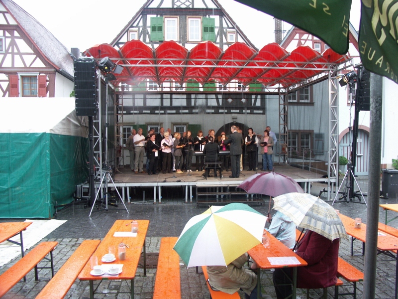 07.06.2009: Chor beim Maifest in Zwingenberg